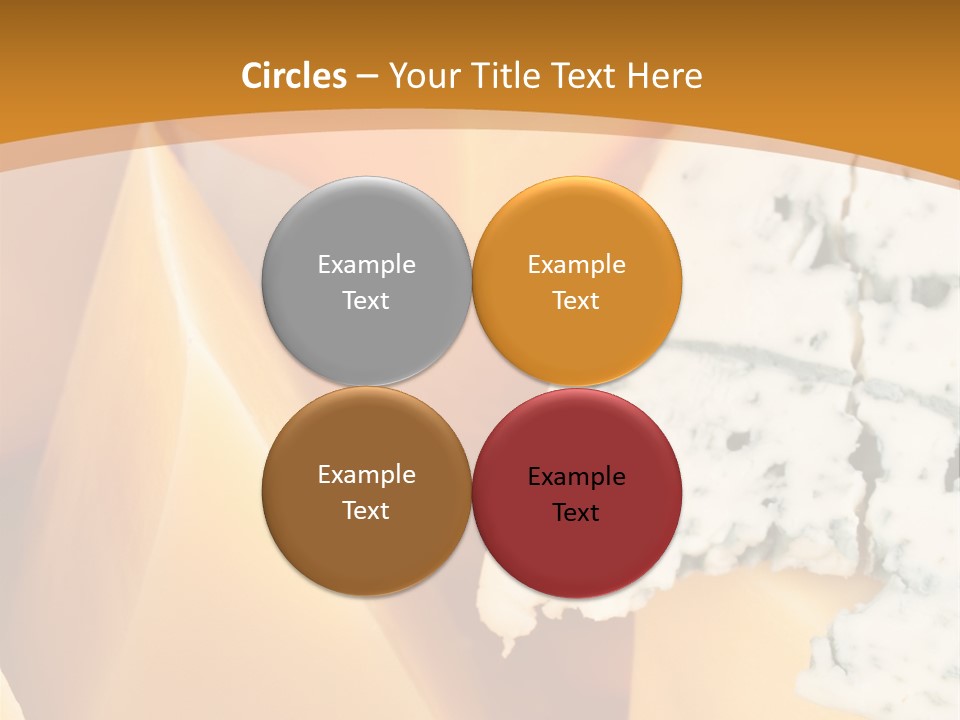 Hole Delicious Cheddar PowerPoint Template
