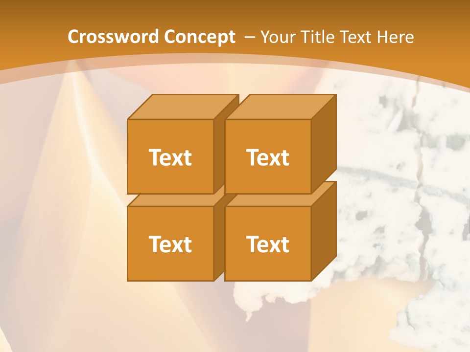 Hole Delicious Cheddar PowerPoint Template