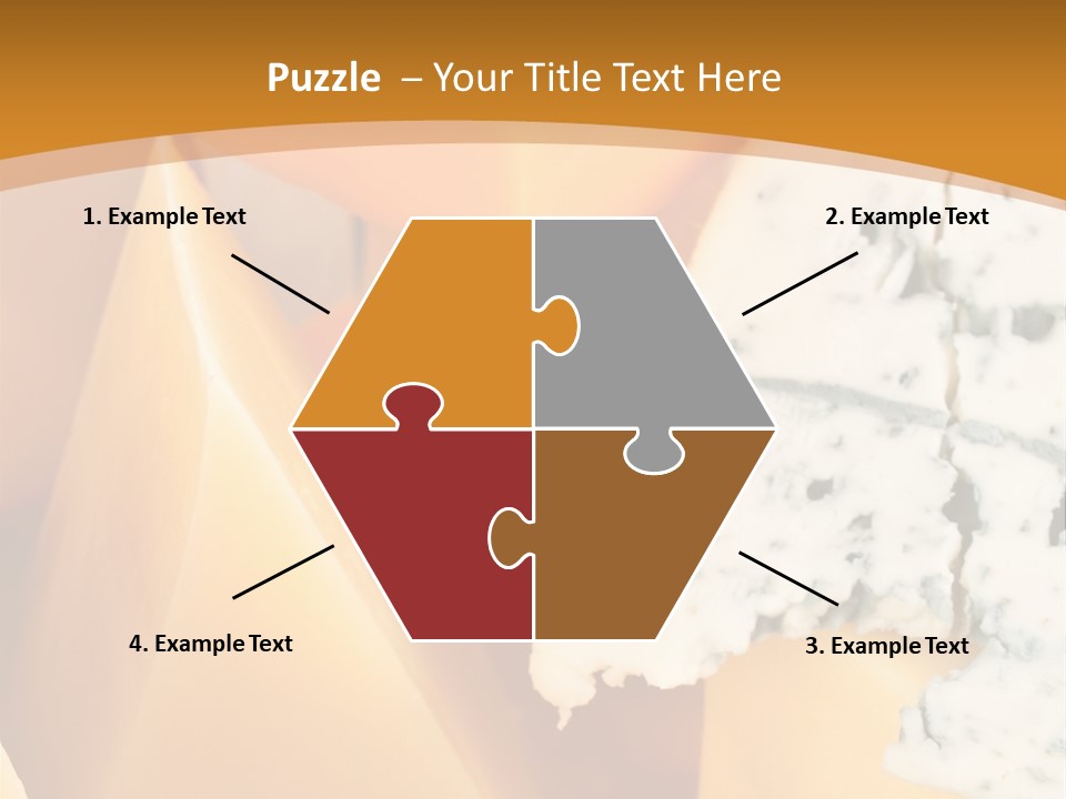 Hole Delicious Cheddar PowerPoint Template