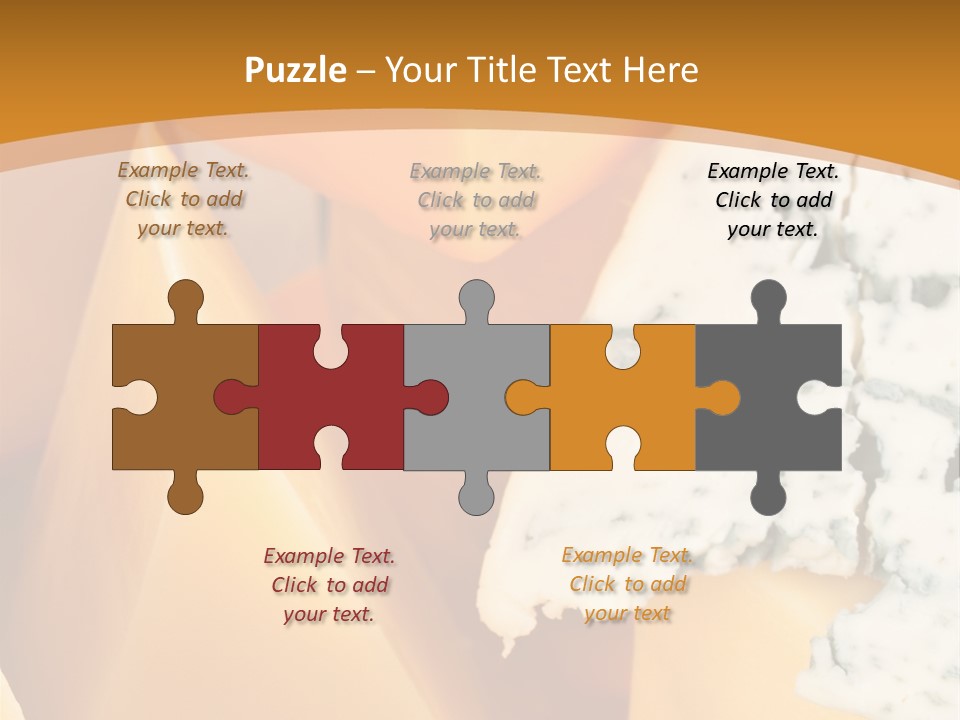 Hole Delicious Cheddar PowerPoint Template