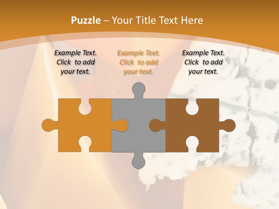 Hole Delicious Cheddar PowerPoint Template