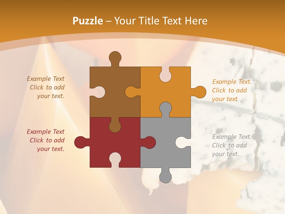 Hole Delicious Cheddar PowerPoint Template