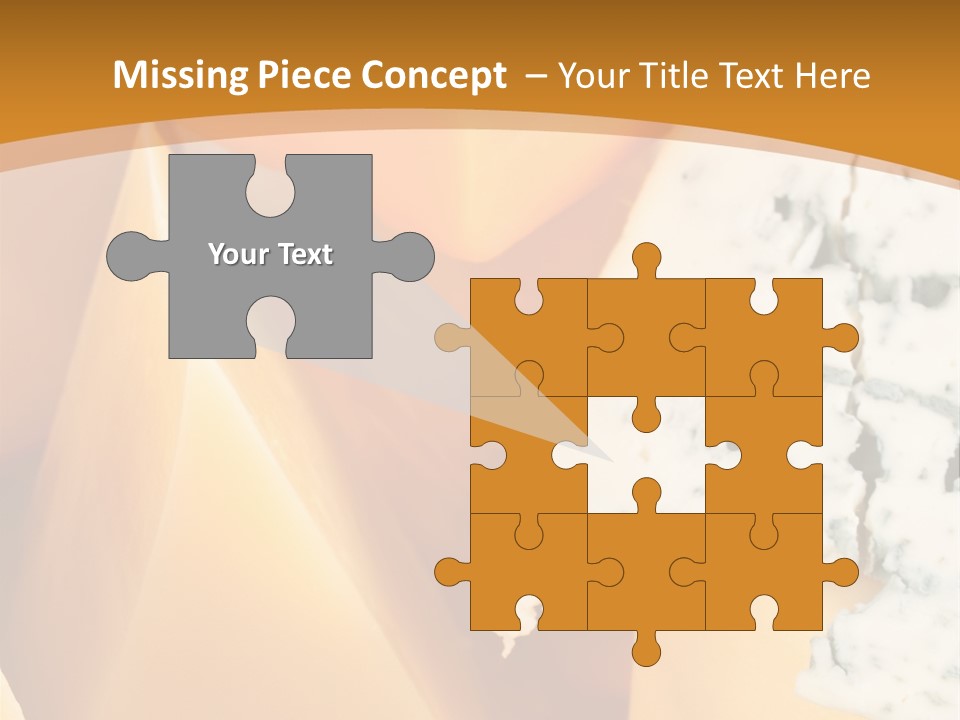 Hole Delicious Cheddar PowerPoint Template