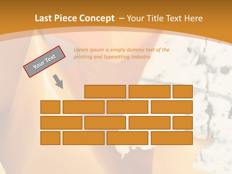 Hole Delicious Cheddar PowerPoint Template