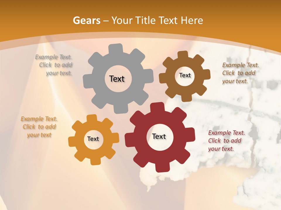 Hole Delicious Cheddar PowerPoint Template