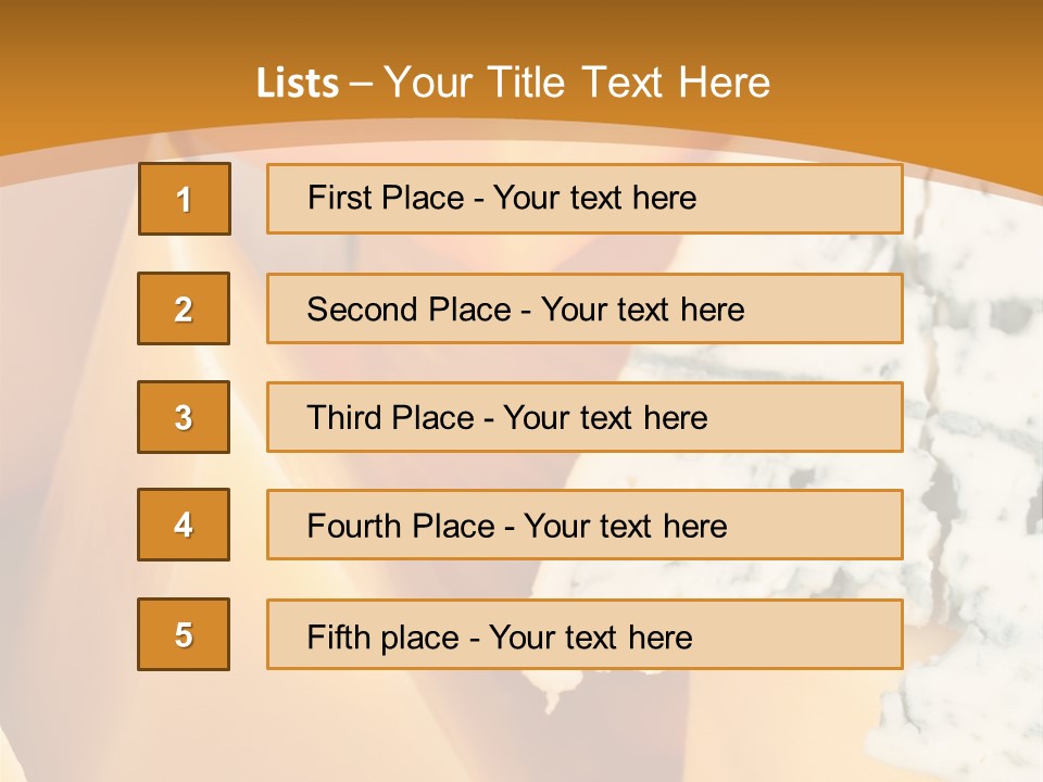 Hole Delicious Cheddar PowerPoint Template