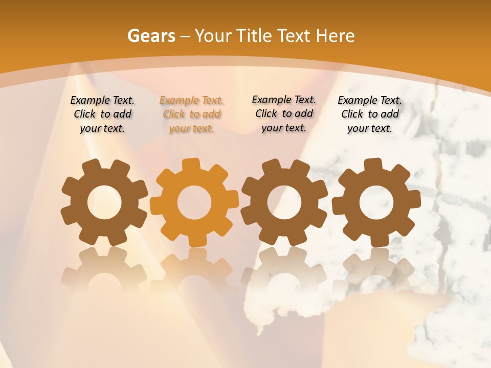 Hole Delicious Cheddar PowerPoint Template