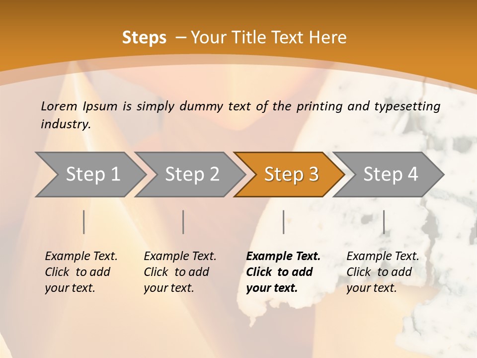 Hole Delicious Cheddar PowerPoint Template