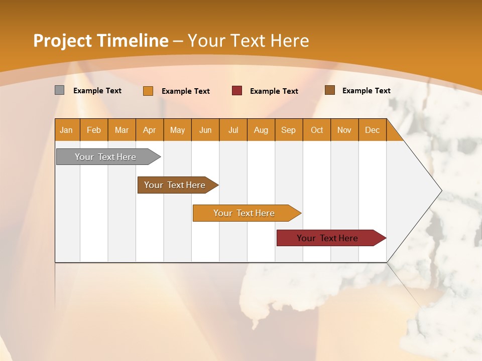 Hole Delicious Cheddar PowerPoint Template
