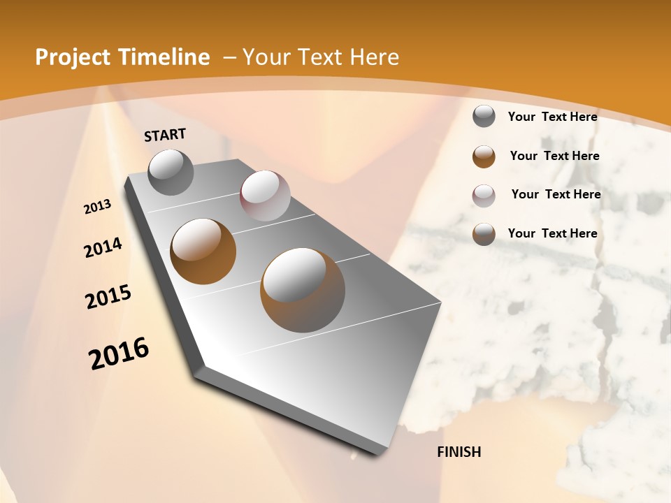 Hole Delicious Cheddar PowerPoint Template