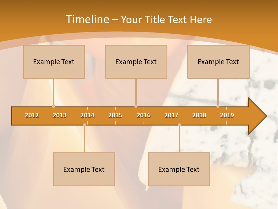 Hole Delicious Cheddar PowerPoint Template