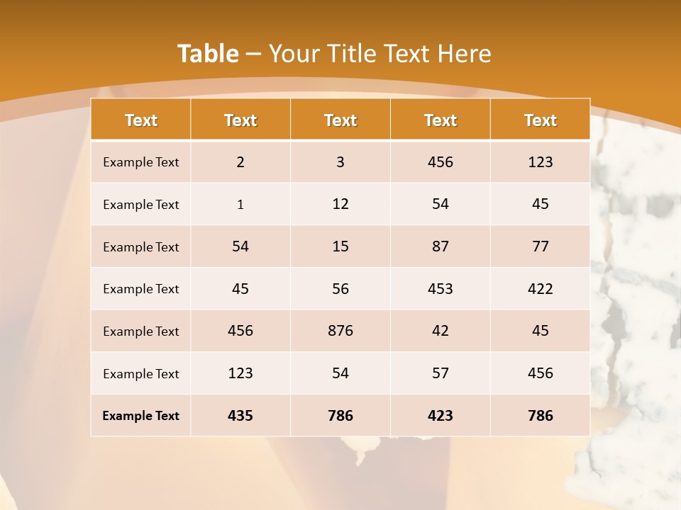 Hole Delicious Cheddar PowerPoint Template