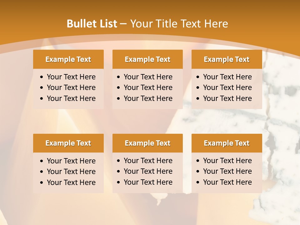 Hole Delicious Cheddar PowerPoint Template