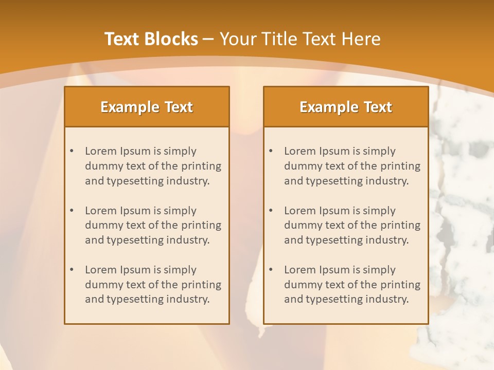 Hole Delicious Cheddar PowerPoint Template
