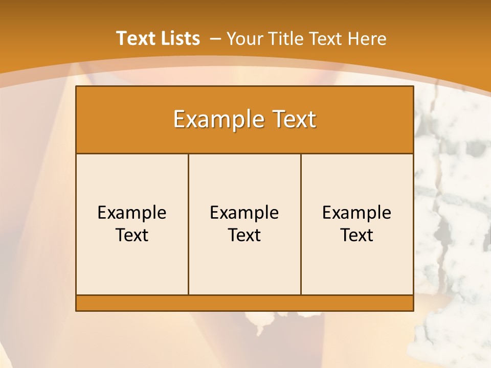 Hole Delicious Cheddar PowerPoint Template