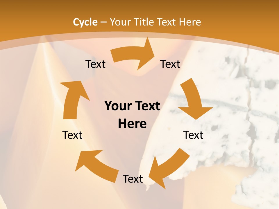 Hole Delicious Cheddar PowerPoint Template