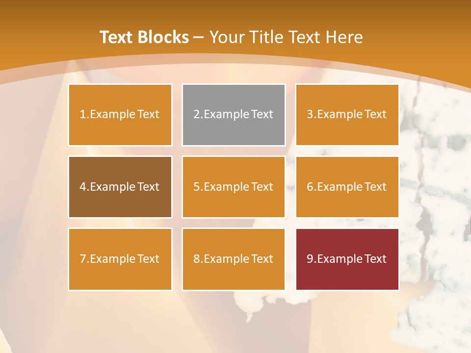 Hole Delicious Cheddar PowerPoint Template