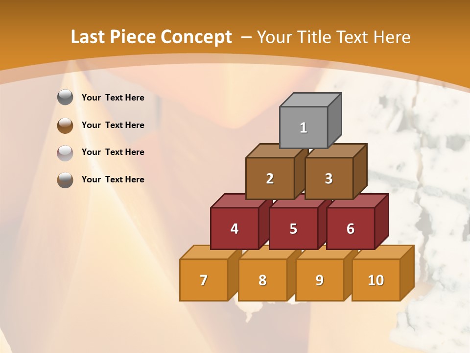 Hole Delicious Cheddar PowerPoint Template