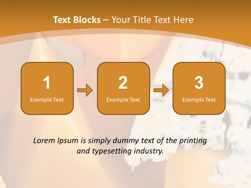 Hole Delicious Cheddar PowerPoint Template