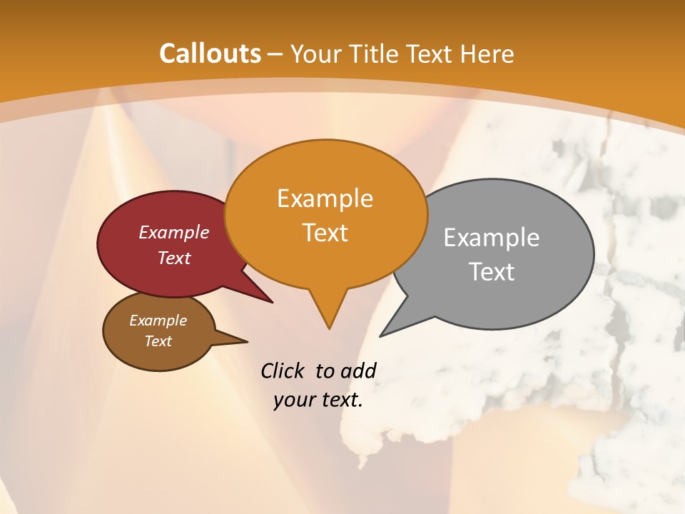 Hole Delicious Cheddar PowerPoint Template