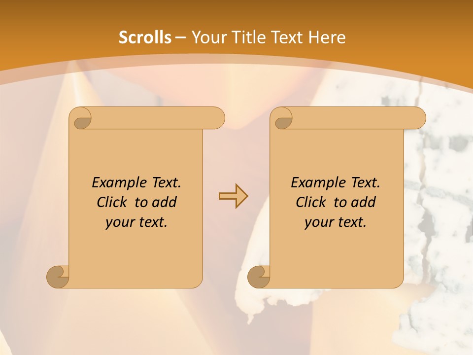 Hole Delicious Cheddar PowerPoint Template