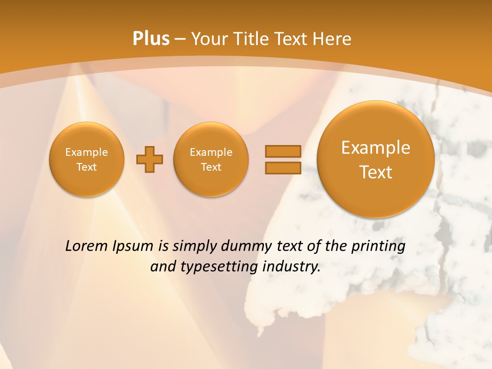Hole Delicious Cheddar PowerPoint Template