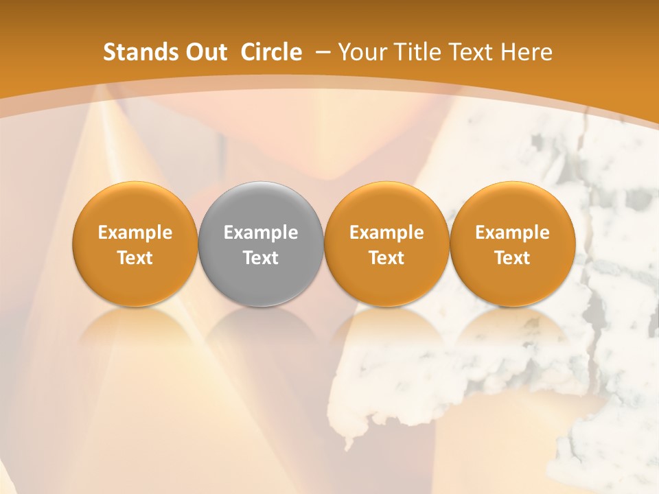Hole Delicious Cheddar PowerPoint Template