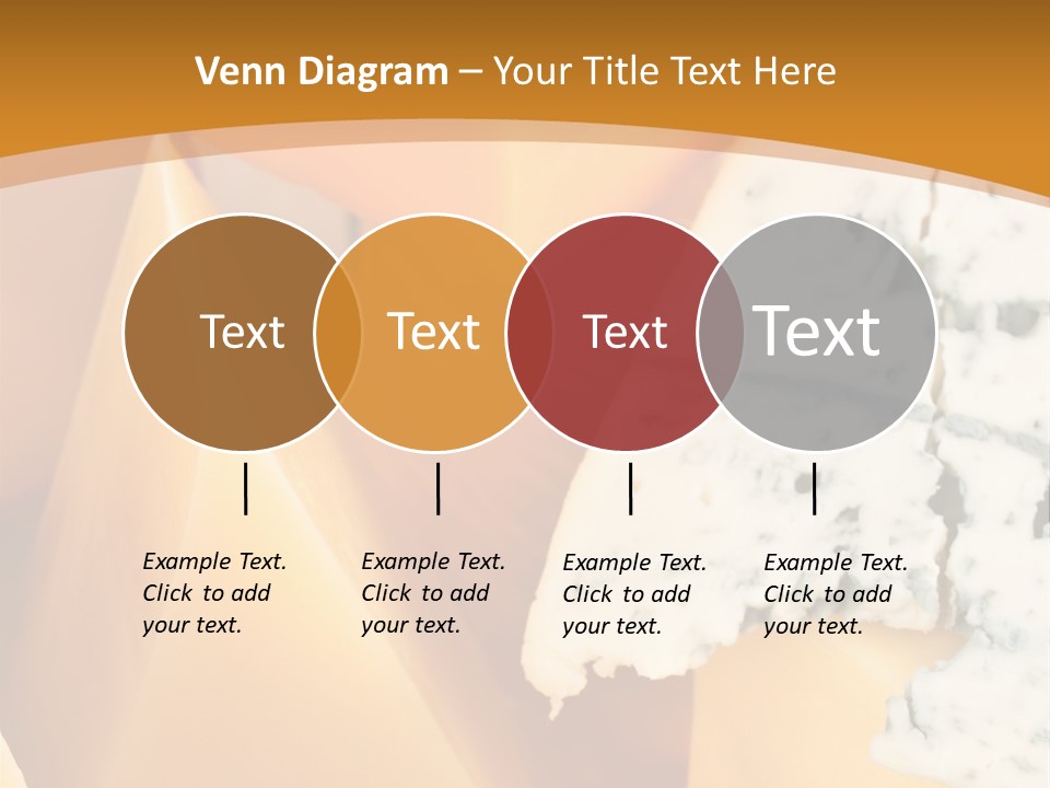 Hole Delicious Cheddar PowerPoint Template