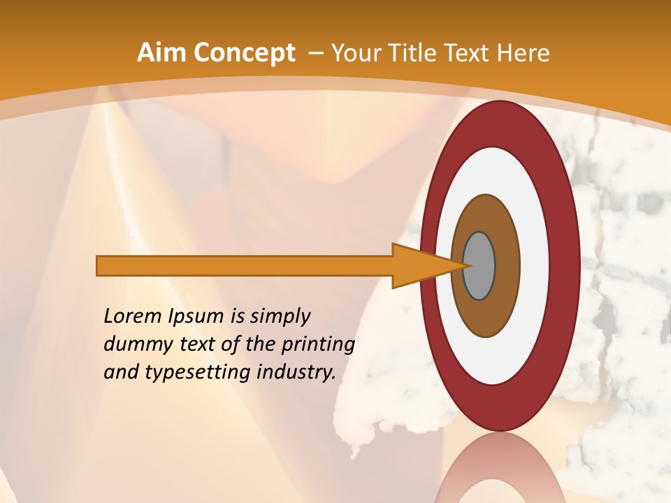 Hole Delicious Cheddar PowerPoint Template