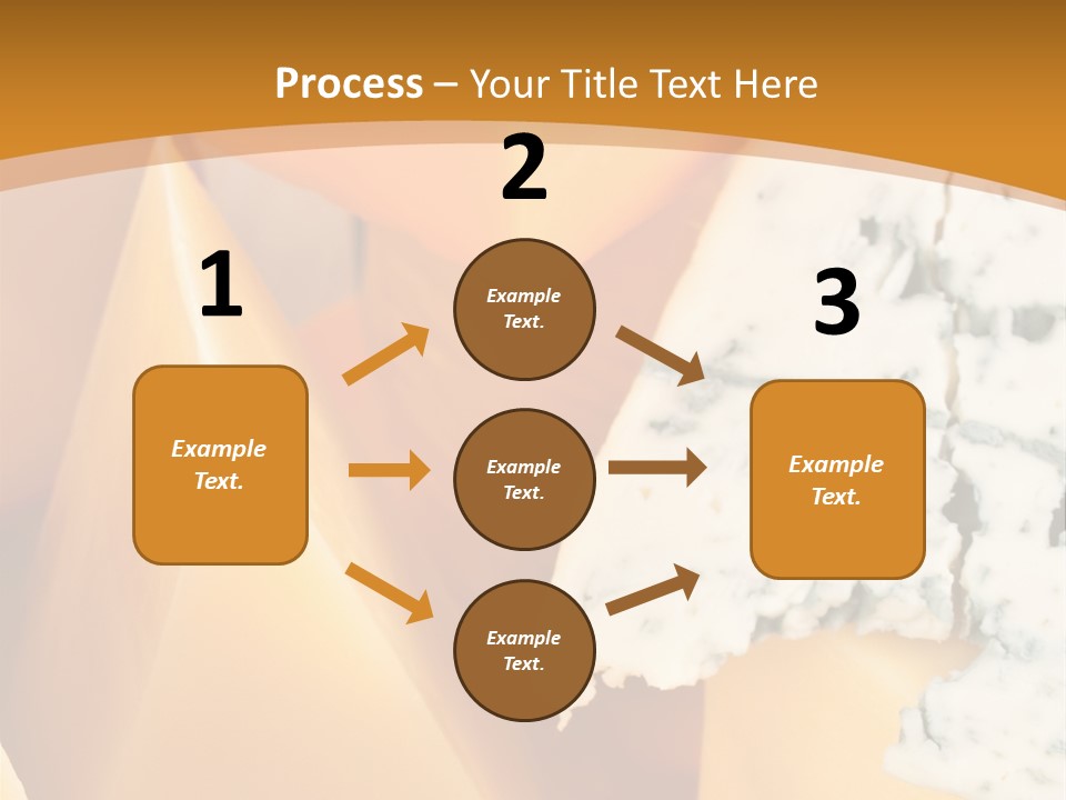 Hole Delicious Cheddar PowerPoint Template