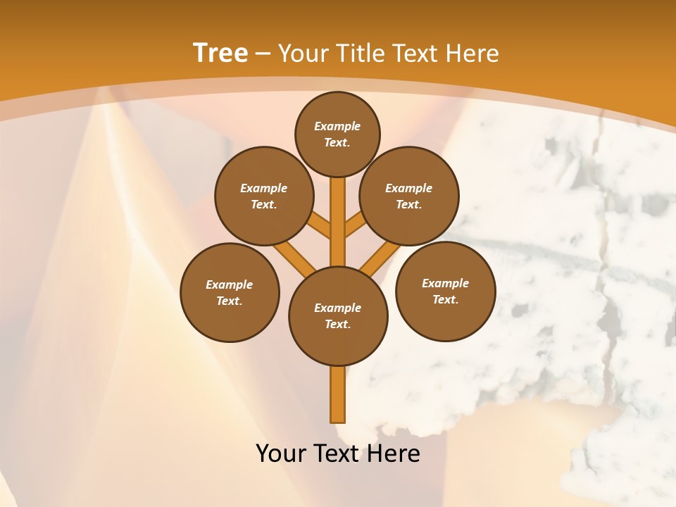 Hole Delicious Cheddar PowerPoint Template
