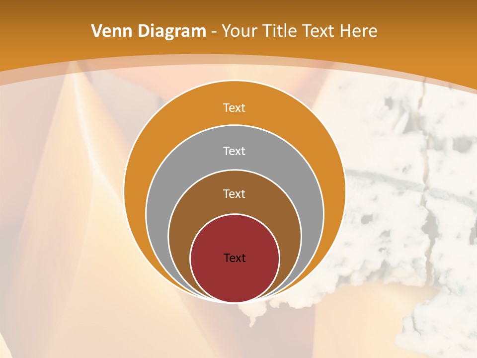 Hole Delicious Cheddar PowerPoint Template