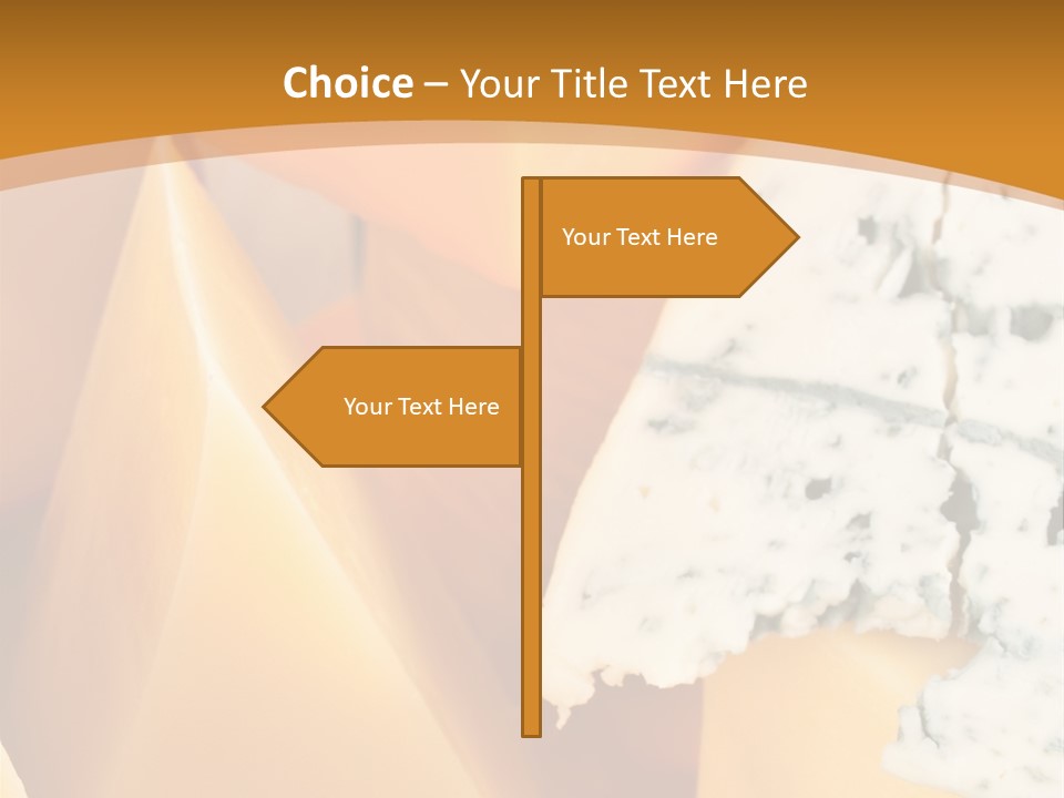 Hole Delicious Cheddar PowerPoint Template