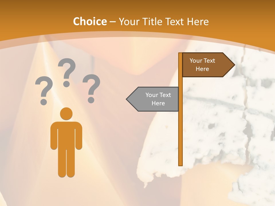 Hole Delicious Cheddar PowerPoint Template