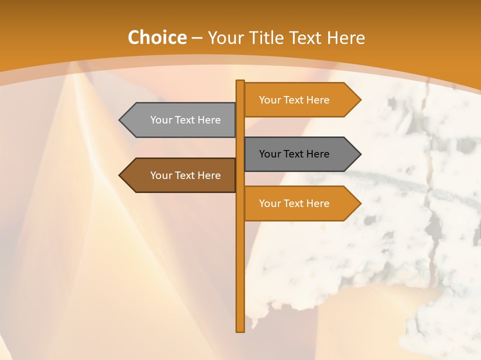 Hole Delicious Cheddar PowerPoint Template