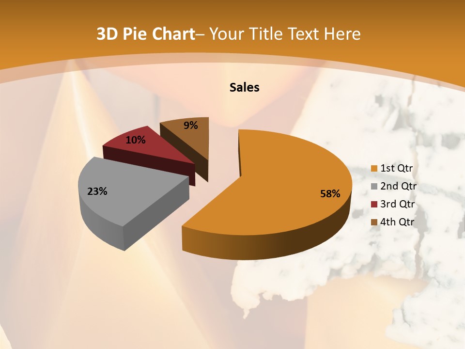 Hole Delicious Cheddar PowerPoint Template