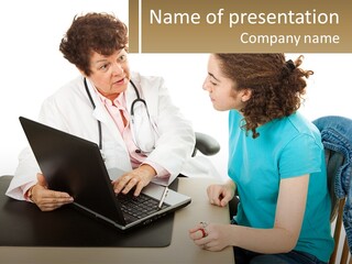 Discussion Stethoscope Examination PowerPoint Template