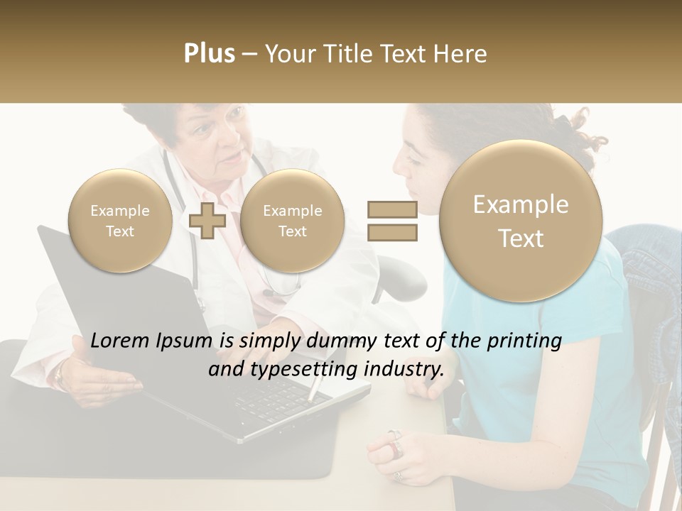 Discussion Stethoscope Examination PowerPoint Template