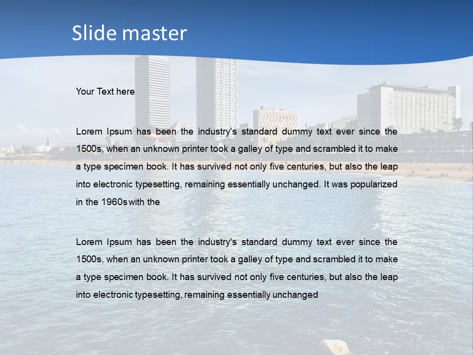 Rest Turquoise Cloud PowerPoint Template