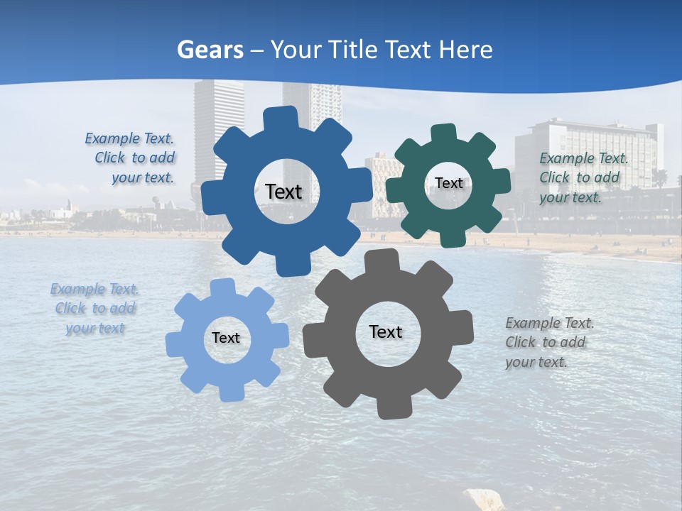 Rest Turquoise Cloud PowerPoint Template