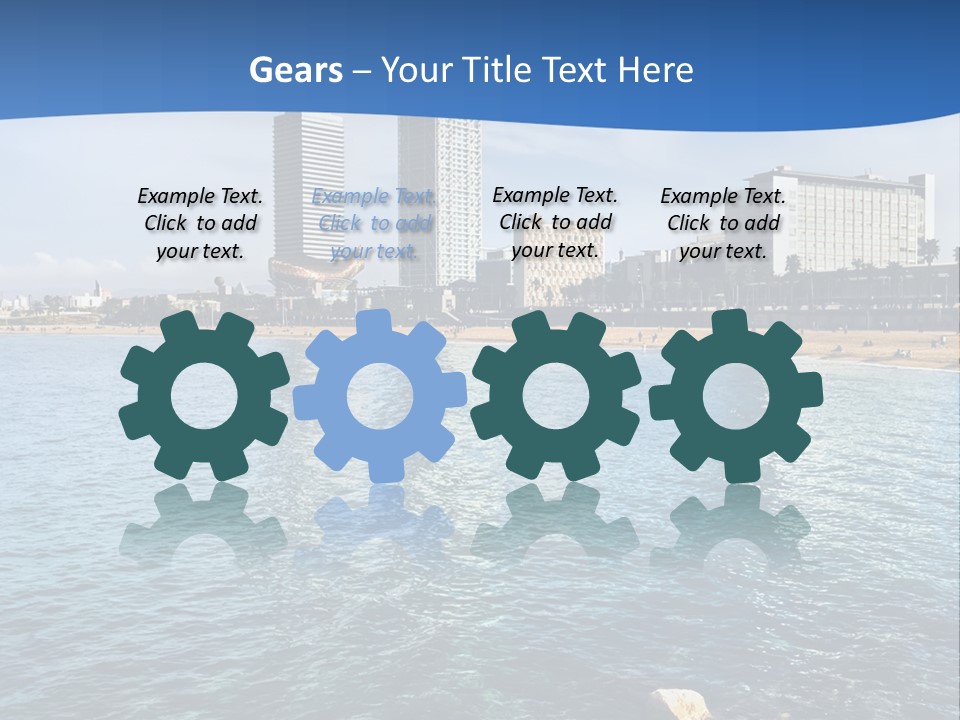 Rest Turquoise Cloud PowerPoint Template