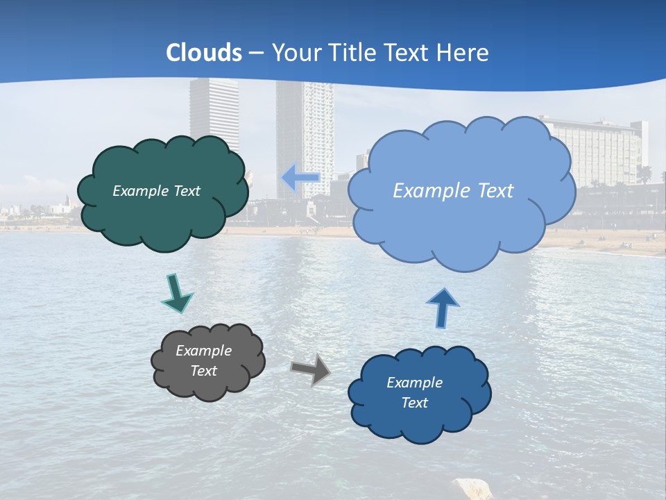 Rest Turquoise Cloud PowerPoint Template