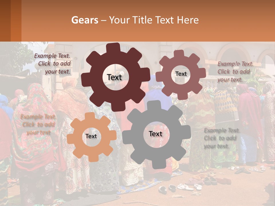 Girl Cloud Black PowerPoint Template