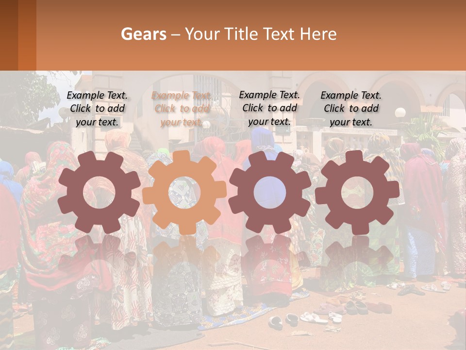 Girl Cloud Black PowerPoint Template