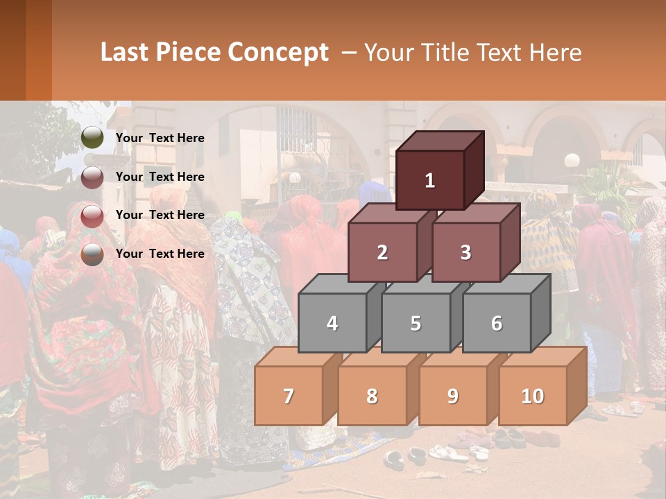 Girl Cloud Black PowerPoint Template