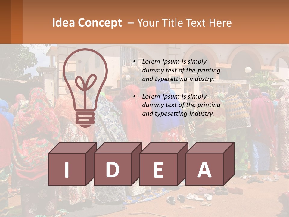 Girl Cloud Black PowerPoint Template