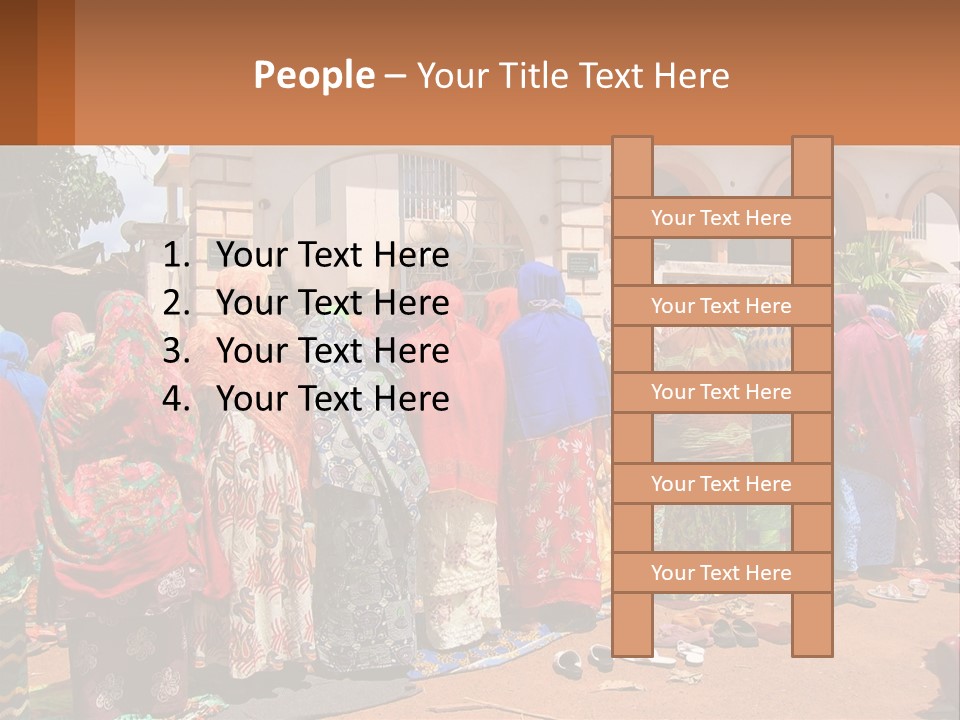 Girl Cloud Black PowerPoint Template