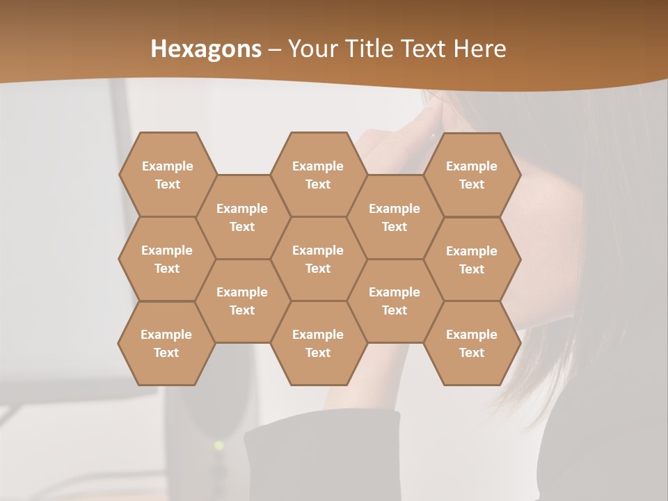 Female File Table PowerPoint Template