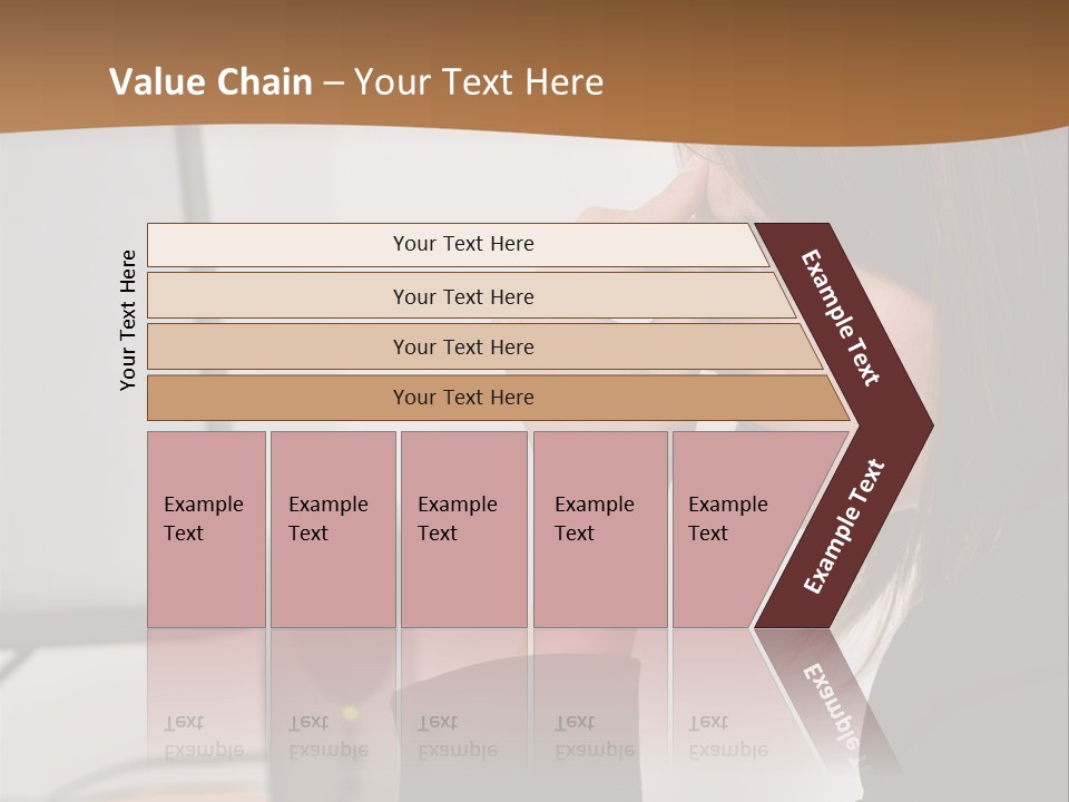 Female File Table PowerPoint Template