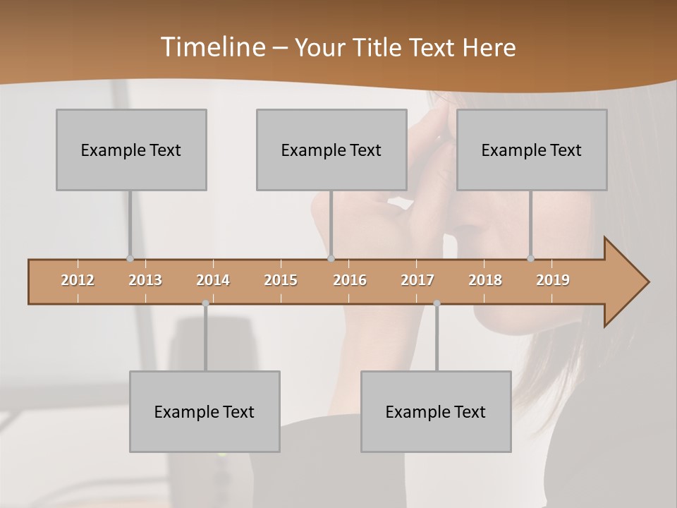 Female File Table PowerPoint Template